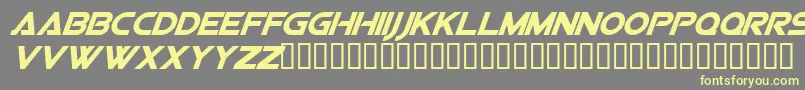 SfvipersquadronsolidItalic Font – Yellow Fonts on Gray Background