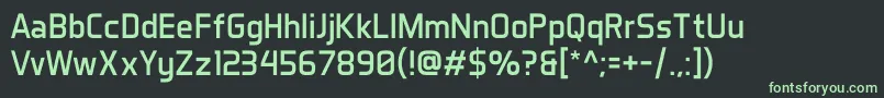 Fonte AeroMaticsRegular – fontes verdes em um fundo preto