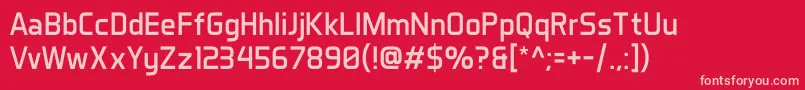 AeroMaticsRegular Font – Pink Fonts on Red Background