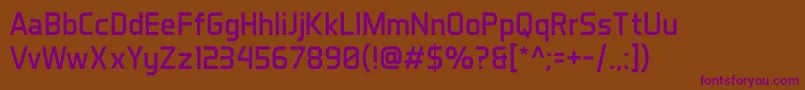 Шрифт AeroMaticsRegular – фиолетовые шрифты на коричневом фоне