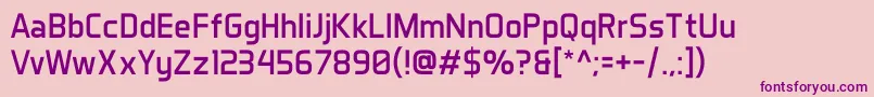 AeroMaticsRegular Font – Purple Fonts on Pink Background