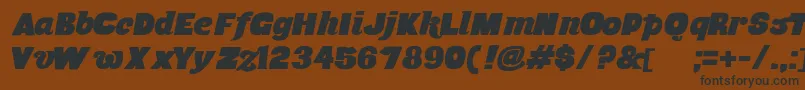 MusaOrnata Font – Black Fonts on Brown Background