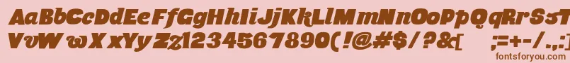 MusaOrnata Font – Brown Fonts on Pink Background