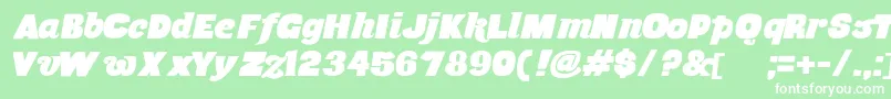 MusaOrnata Font – White Fonts on Green Background