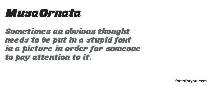 Review of the MusaOrnata Font