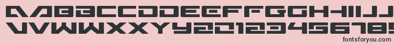 Wildcard31expand Font – Black Fonts on Pink Background