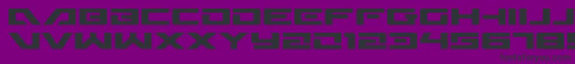 Wildcard31expand Font – Black Fonts on Purple Background