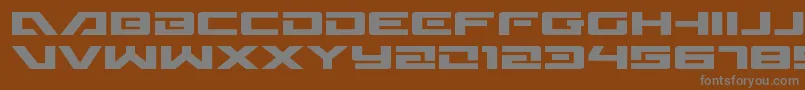 フォントWildcard31expand – 茶色の背景に灰色の文字