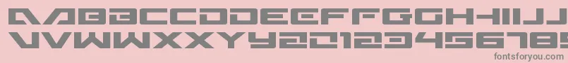 Wildcard31expand Font – Gray Fonts on Pink Background