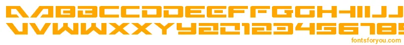 Wildcard31expand-Schriftart – Orangefarbene Schriften