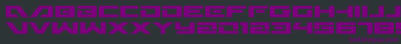 Wildcard31expand Font – Purple Fonts on Black Background