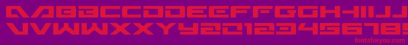 Шрифт Wildcard31expand – красные шрифты на фиолетовом фоне