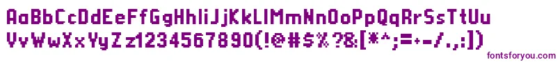 Silombol Font – Purple Fonts on White Background