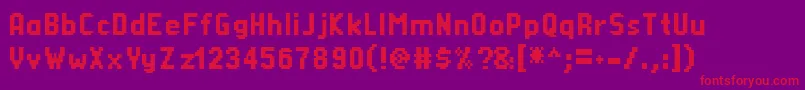 En savoir plus sur la police Silombol Police Silombol – polices rouges sur fond violet