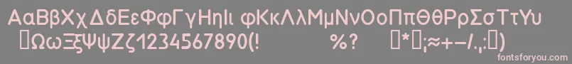 Symbol26.008вЂ“85 Font – Pink Fonts on Gray Background