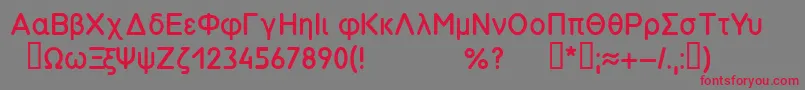 フォントSymbol26.008вЂ“85 – 赤い文字の灰色の背景