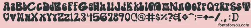 Shagade Font – Black Fonts on Pink Background