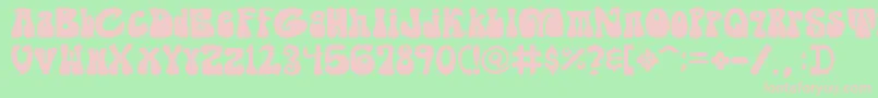 Shagade Font – Pink Fonts on Green Background