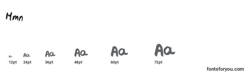 Mmn Font Sizes