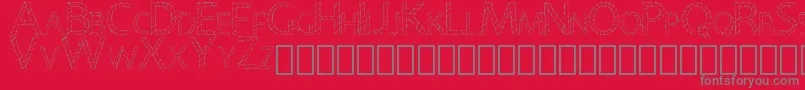 PapyrusEboRegular Font – Gray Fonts on Red Background