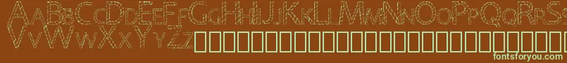 En savoir plus sur la police PapyrusEboRegular Police PapyrusEboRegular – polices vertes sur fond brun