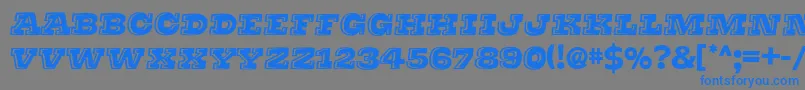 Thatssuper Font – Blue Fonts on Gray Background