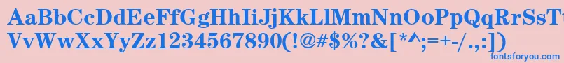 CenturynovaBoldフォントについての詳細 フォントCenturynovaBold – ピンクの背景に青い文字