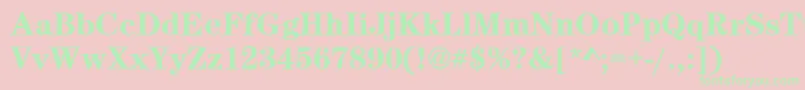 CenturynovaBoldフォントについての詳細 フォントCenturynovaBold – ピンクの背景に緑の文字