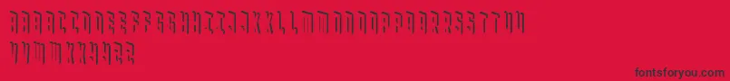 Blockbaq Font – Black Fonts on Red Background