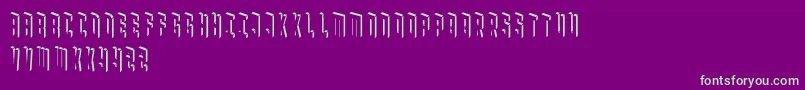 Blockbaq Font – Green Fonts on Purple Background