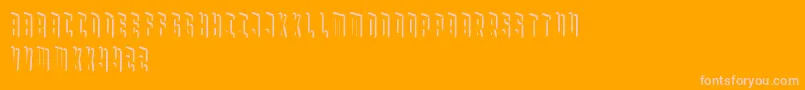Blockbaq Font – Pink Fonts on Orange Background