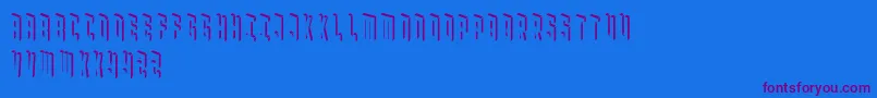 Blockbaq Font – Purple Fonts on Blue Background