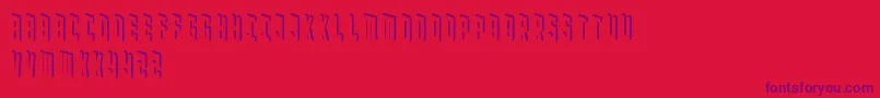 Blockbaq Font – Purple Fonts on Red Background