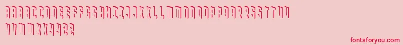 Blockbaq Font – Red Fonts on Pink Background