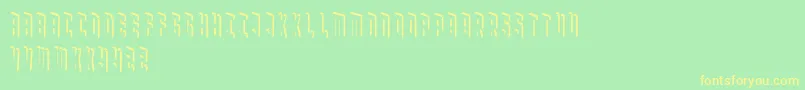 Blockbaq Font – Yellow Fonts on Green Background