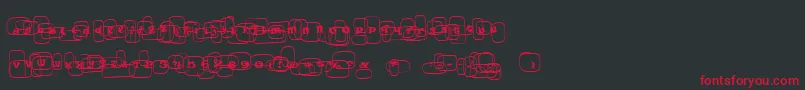Po Font – Red Fonts on Black Background