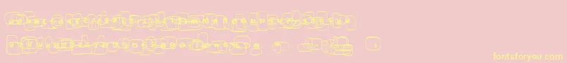 Po Font – Yellow Fonts on Pink Background