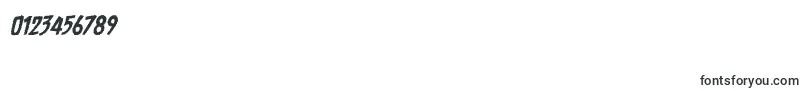 フォントChainsawzBbItalic – 数字と数値のためのフォント