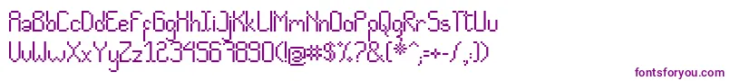 CvPixelado Font – Purple Fonts on White Background