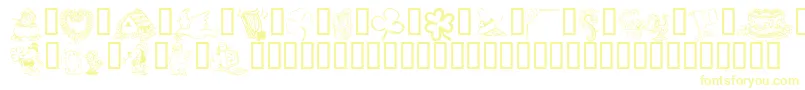KrIrishKat1-fontti – keltaiset fontit