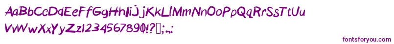 Gemeteran-Schriftart – Violette Schriften