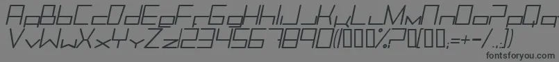 Шрифт Trancemimi – чёрные шрифты на сером фоне