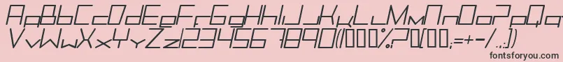 Trancemimi Font – Black Fonts on Pink Background