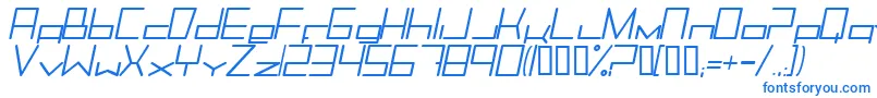 Trancemimi Font – Blue Fonts on White Background