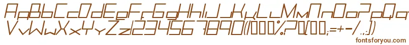 Trancemimi-fontti – ruskeat fontit valkoisella taustalla