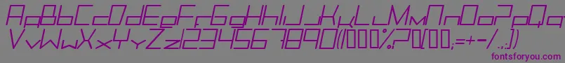 Trancemimi Font – Purple Fonts on Gray Background