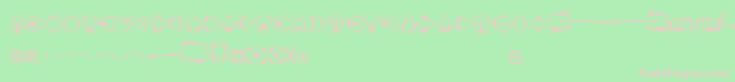 Preissigozdoby Font – Pink Fonts on Green Background
