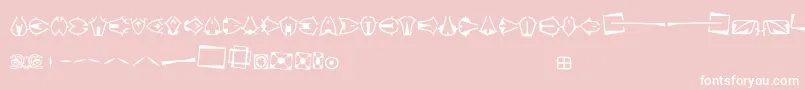 Preissigozdoby Font – White Fonts on Pink Background