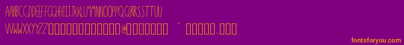 fuente SixSixteenSixteen – Fuentes Naranjas Sobre Fondo Morado