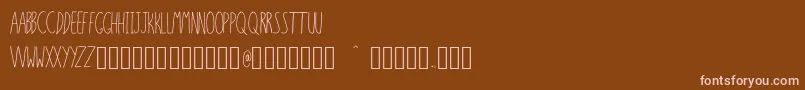 SixSixteenSixteen Font – Pink Fonts on Brown Background